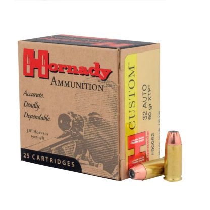 Balas Hornady Cal 32 Auto (7.65) 60 grains x 25