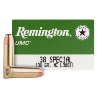 Balas Remington Cal 38 SPL UMC 130 grains x 50