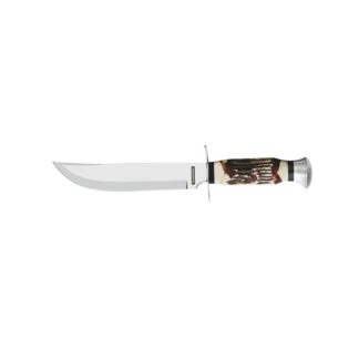 CUCHILLO CAZA LARG.145MM HACER. INOX. P001 BISON - Aventurados Web