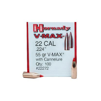 Puntas Hornady V-Max Calibre .22 55 gr