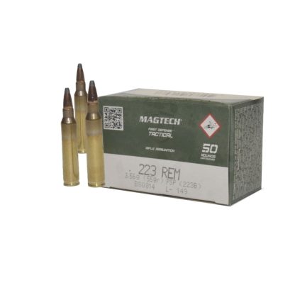 Balas Magtech Cal 223 55 gr Punta Blanda x 50