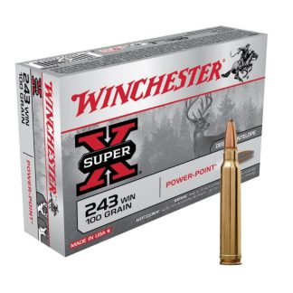 Balas Winchester Super X 100 Cal 243 gr x 20