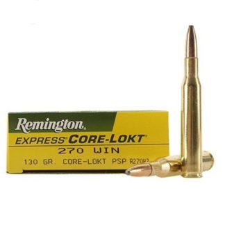 Balas Remington Core Lokt Cal 270 130 Gr x 20