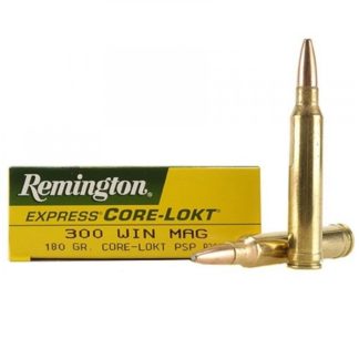 Balas 300 Win Mag Remington Core Lokt 180 Gr x 20