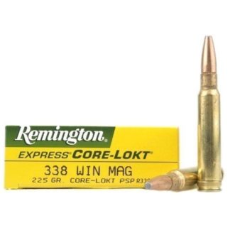 Balas Remington Core Lokt Cal 338 Win Mag 225 Gr x 20