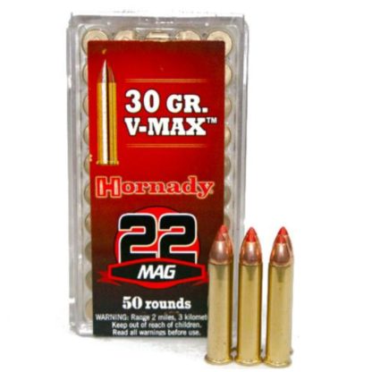 Balas Hornady V-MAX 22 WMR Mag 30 Gr x 50