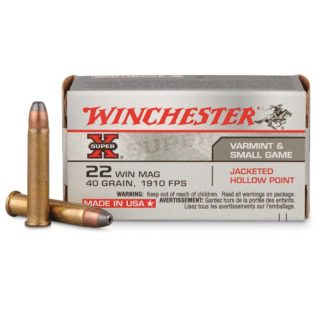 Balas 22 WMR Mag Winchester Super X 40 Gr x 50