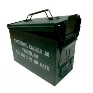 Caja Metálica Hermética para Municiones