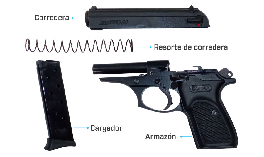 Pistola Bersa THUNDER .380 Combat Plus - 15 Tiros - Niquelada