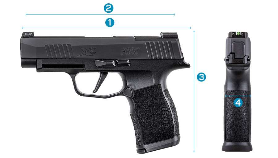 partes de la pistola sig sauer p365 xl