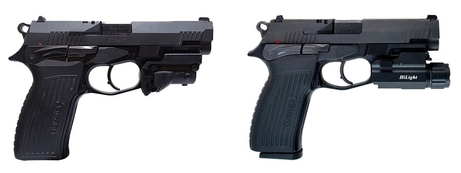 pistola bersa tpr40 con laser y linterna