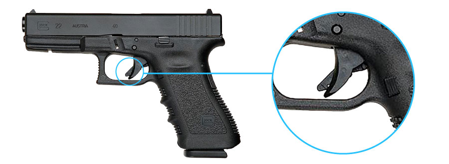 seguro de gatillo pistola glock 22